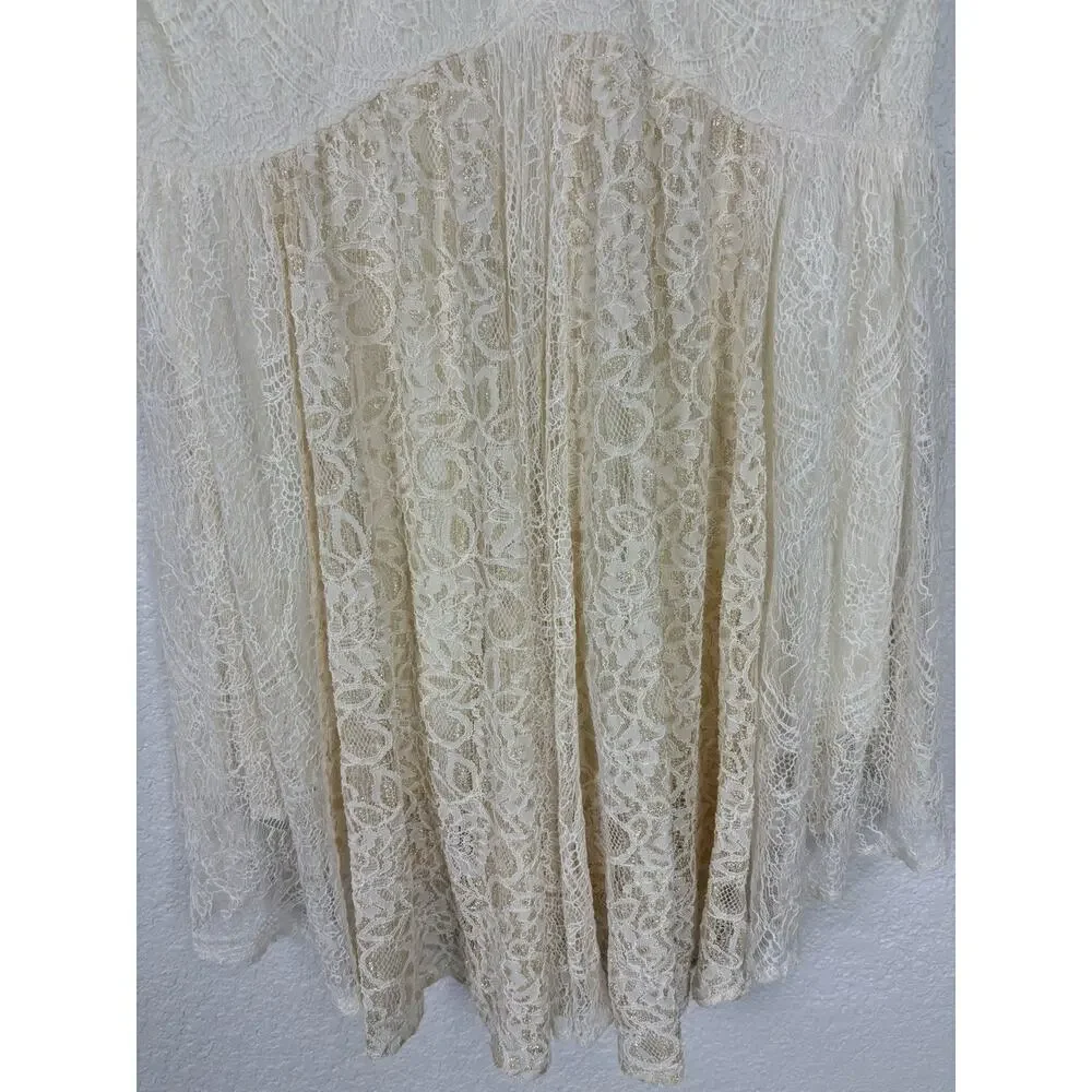 Free People Dont You Dare Womens Dress Size Small Boho Lace Festival Coachella‎
